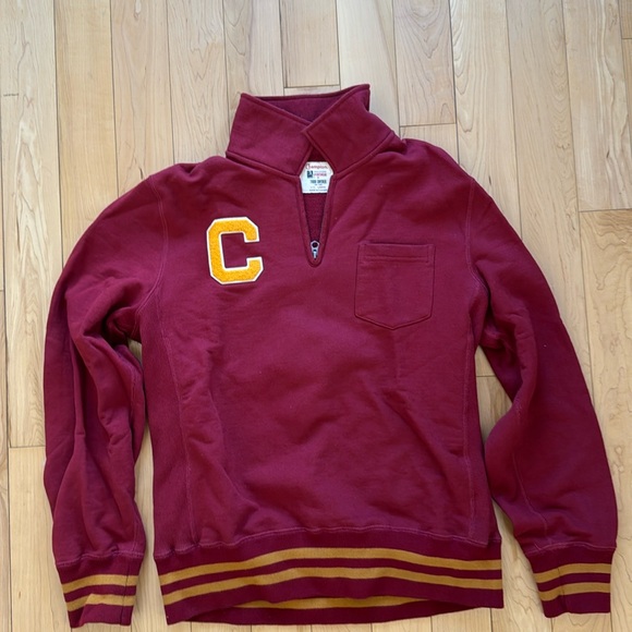 Todd Snyder Other - Todd Snyder Burgundy Sweater with Gold Accents